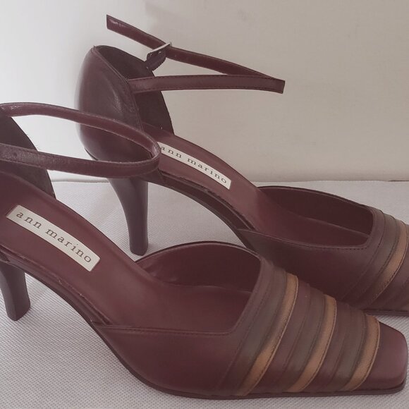 Ann Marino Shoes - ANN MARINO WONEN'S  MULTICOLORED LEATHER HIGH HEEL SHOES SIZE 8.5.